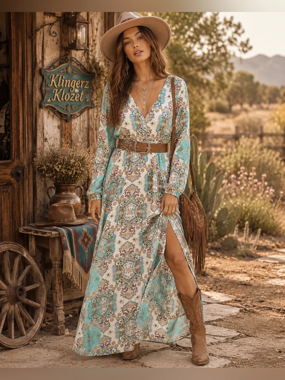 ✨ Boohoo Paisley Bohemian Maxi Dress – Size US 12 / UK 16 / EUR 44 ✨